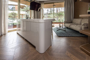 Diamond Parquet Pattern Shines in the Stunning Project in Palanga