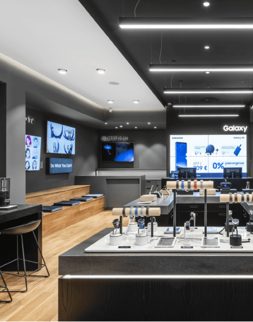 Enhancing Customer Experience: The Design of Samsung Experience Store Features Light Oak Flooring