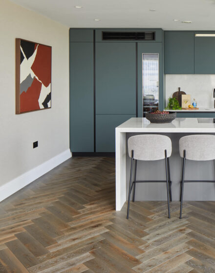 Herringbone Parquet: Weaving Charm into a Modern London Apartment