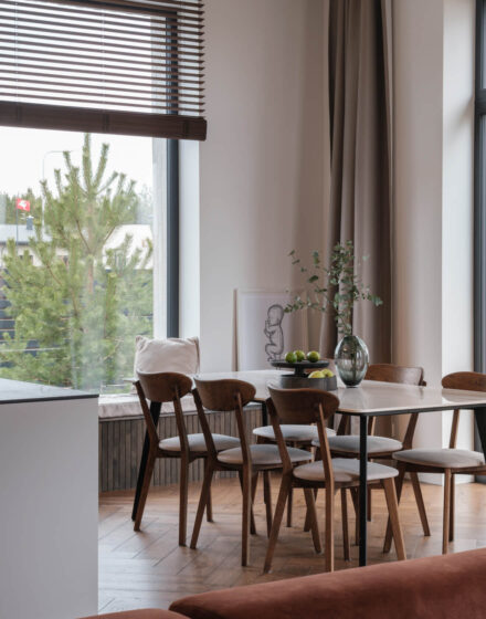 Modern Elegance: A Family Home That Boasts Natural Accents and Herringbone Flooring